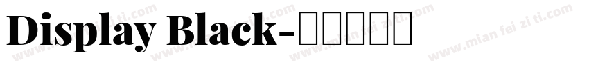 Display Black字体转换